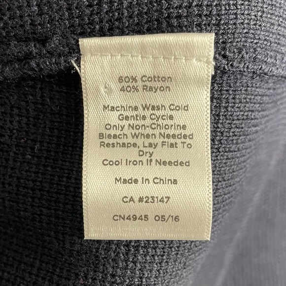 TALBOTS KNIT BLAZER | Navy Stripe | Size Small - Picture 5 of 6